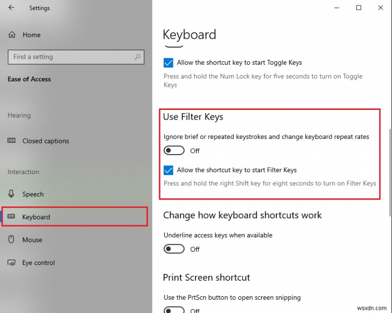 विंडोज 10 में कीबोर्ड इनपुट लैग को ठीक करें 