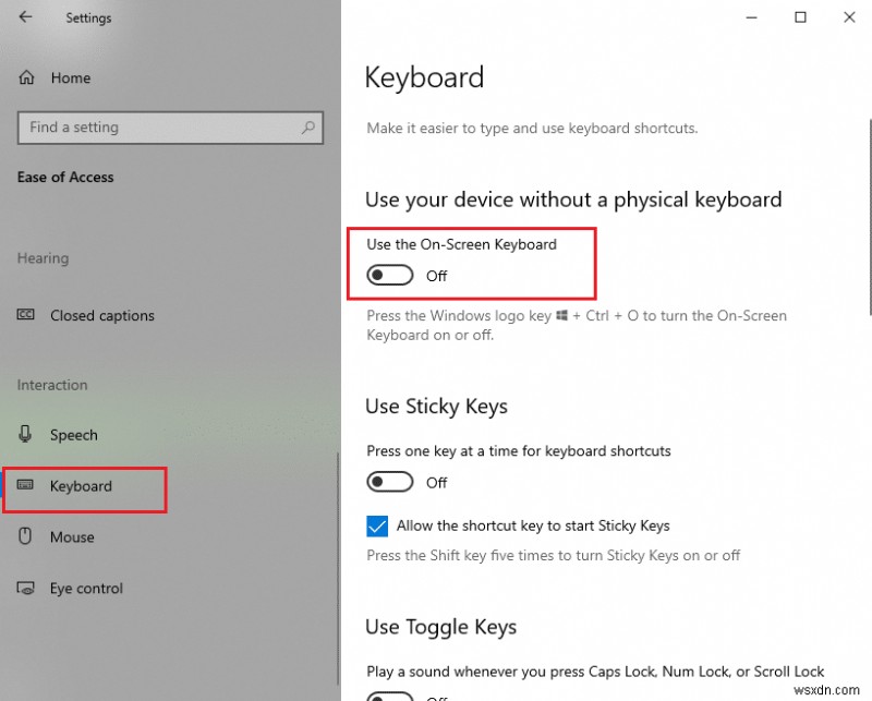 Windows 10 में अटके कैप्स लॉक को ठीक करें