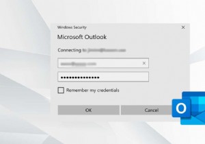 आउटलुक पासवर्ड को शीघ्र पुन:प्रकट करना ठीक करें