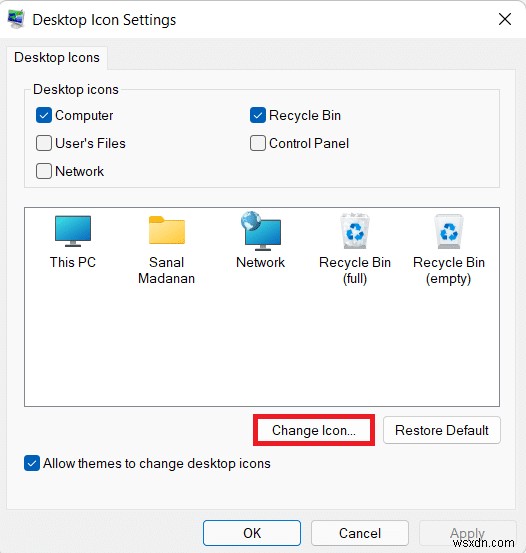 विंडोज 11 पर डेस्कटॉप आइकन कैसे बदलें 