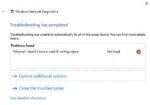 फिक्स ईथरनेट में वैध आईपी कॉन्फ़िगरेशन त्रुटि नहीं है 