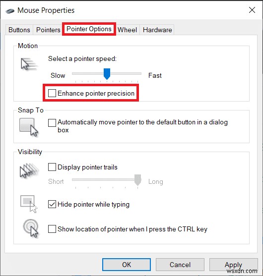 Windows 10 में माउस त्वरण को अक्षम कैसे करें