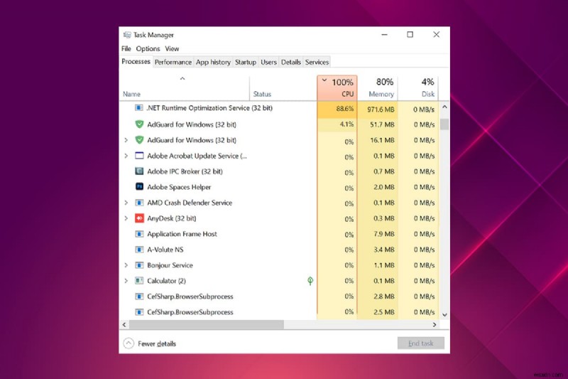 .NET रनटाइम ऑप्टिमाइज़ेशन सेवा उच्च CPU उपयोग को ठीक करें 