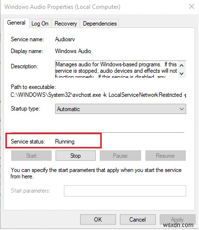 ऑडियो सेवा को कैसे ठीक करें विंडोज 10 नहीं चल रहा है 