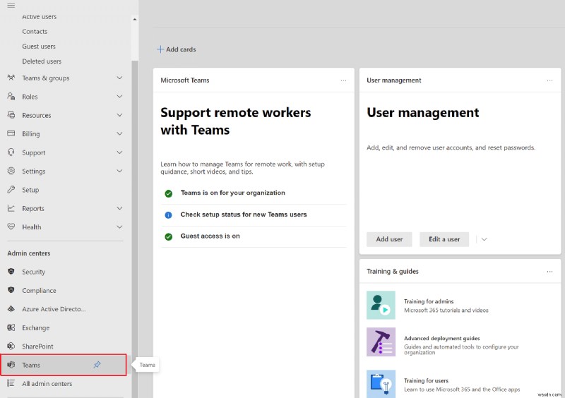 Microsoft Teams Admin Center लॉग इन कैसे करें
