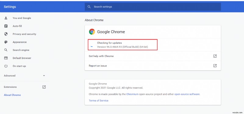 Google Chrome को अपडेट नहीं कर रहा ठीक करें 