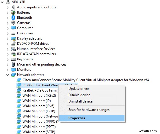 Windows 10 Netwtw04.sys ब्लू स्क्रीन त्रुटि को ठीक करें 