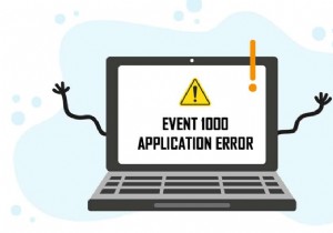 विंडोज 10 में इवेंट 1000 एप्लिकेशन त्रुटि को ठीक करें 