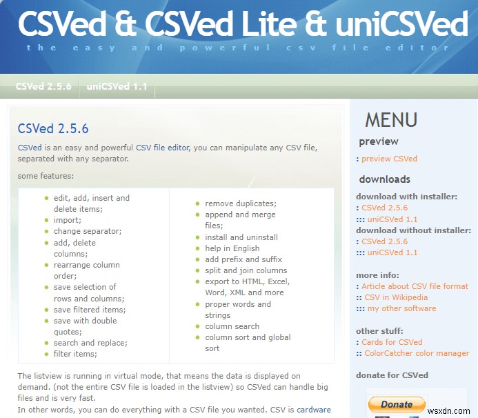 विंडोज के लिए 30 सर्वश्रेष्ठ CSV संपादक