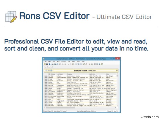 विंडोज के लिए 30 सर्वश्रेष्ठ CSV संपादक