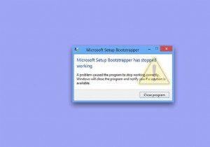 Microsoft सेटअप को ठीक करें बूटस्ट्रैपर ने काम करना बंद कर दिया है 