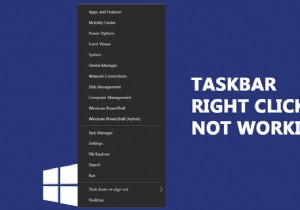 टास्कबार को ठीक करें राइट क्लिक काम नहीं कर रहा है 