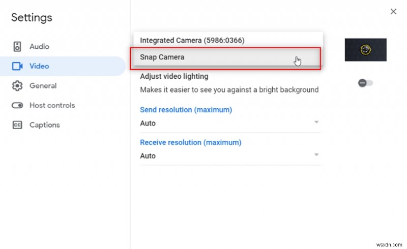 Google मीट पर स्नैप कैमरा का उपयोग कैसे करें 
