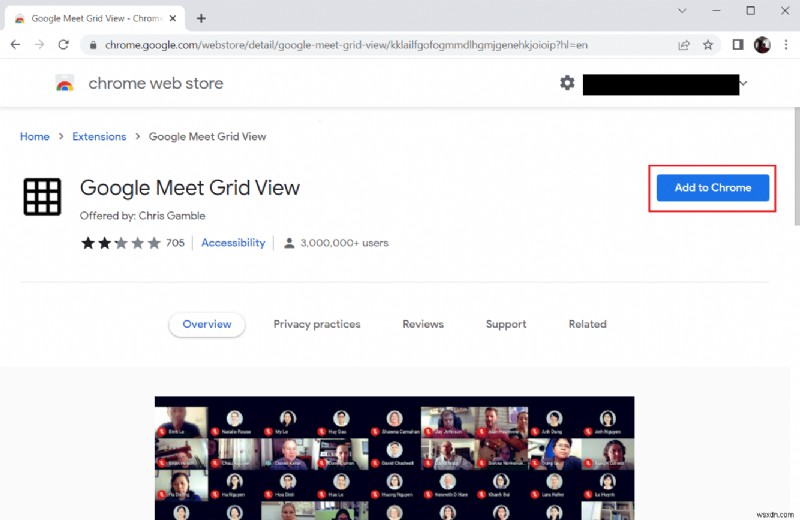 Google Meet ग्रिड व्यू एक्सटेंशन को ठीक करें