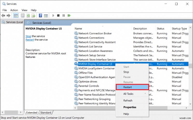 Windows 10 पर NVIDIA कंटेनर उच्च CPU उपयोग को ठीक करें 