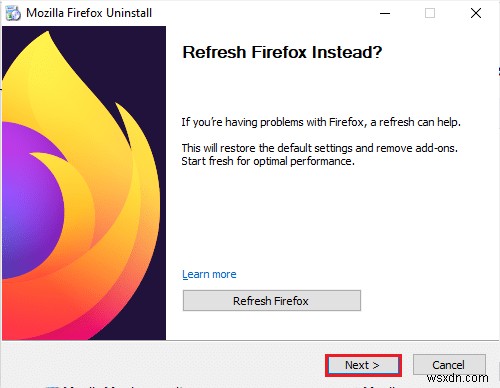 Windows 10 में Firefox PR END OF FILE ERROR को ठीक करें