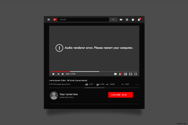 Windows 10 में YouTube ऑडियो रेंडरर त्रुटि ठीक करें