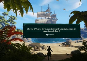 फिक्स सी ऑफ थीव्स सर्विसेज अस्थायी रूप से अनुपलब्ध हैं लैवेंडरबीर्ड