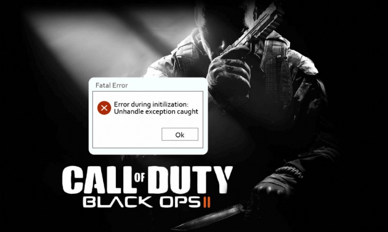 CoD Black Ops 2 ठीक करें बिना क्रिया के अपवाद पकड़ा गया त्रुटि