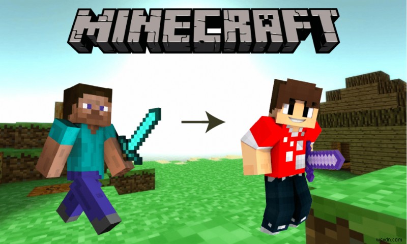 Minecraft PC में त्वचा कैसे बदलें