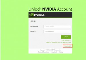 विंडोज 10 में बंद NVIDIA उपयोगकर्ता खाते को ठीक करें 