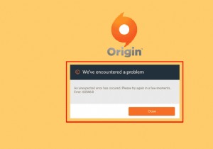 विंडोज 10 में ओरिजिनल एरर 65546:0 ठीक करें 