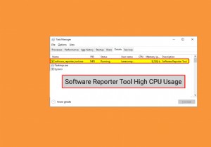 विंडोज 10 में सॉफ्टवेयर रिपोर्टर टूल हाई सीपीयू यूसेज को ठीक करें 
