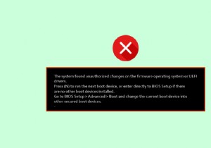 फर्मवेयर ऑपरेटिंग सिस्टम या UEFI ड्राइवर्स पर सिस्टम में पाए गए अनधिकृत परिवर्तन को ठीक करें 