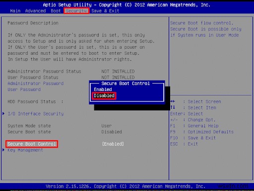 फर्मवेयर ऑपरेटिंग सिस्टम या UEFI ड्राइवर्स पर सिस्टम में पाए गए अनधिकृत परिवर्तन को ठीक करें 