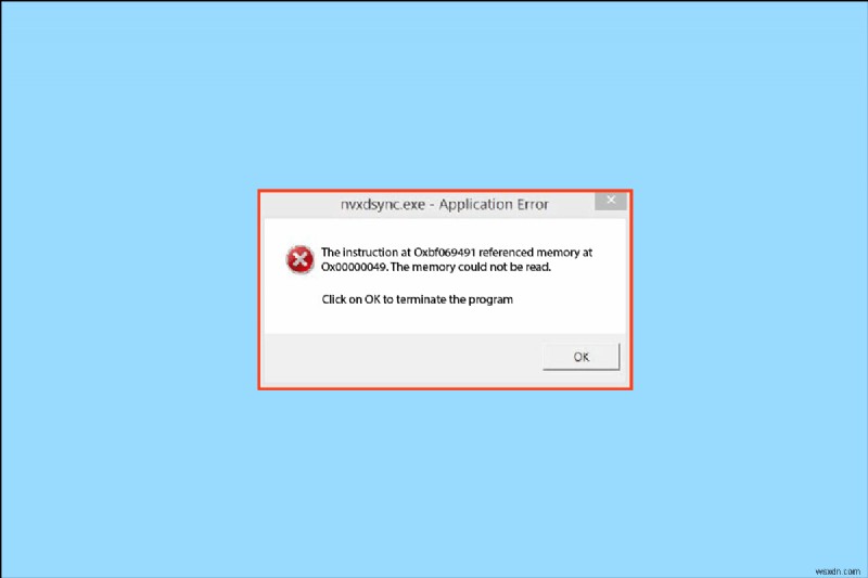 Windows 10 में Nvxdsync exe त्रुटि ठीक करें
