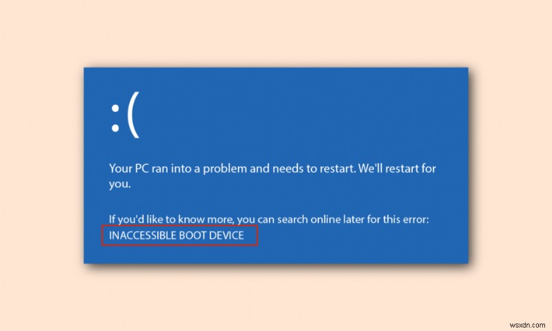 विंडोज 10 में बूट डिवाइस की समस्या को ठीक करें 
