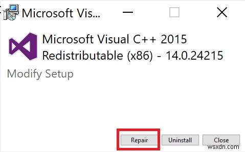 Microsoft Visual C++ Redistributable को कैसे सुधारें