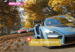 0x80070032 Forza Horizon 5 एरर विंडोज 10 में ठीक करें