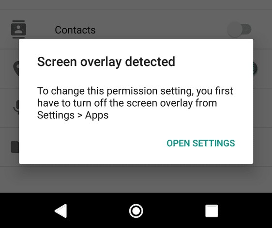 Android पर स्क्रीन ओवरले में पाई गई त्रुटि को ठीक करने के 3 तरीके
