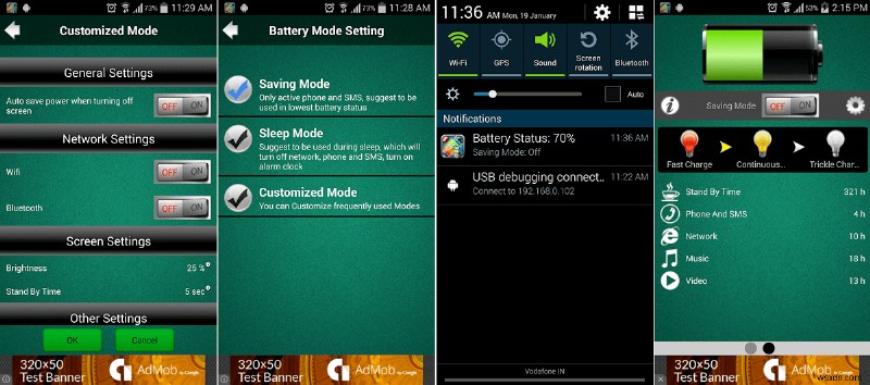 रेटिंग के साथ Android के लिए 7 सर्वश्रेष्ठ बैटरी सेवर ऐप्स