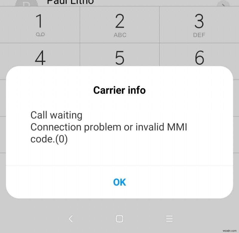 कनेक्शन समस्या या अमान्य MMI कोड ठीक करें