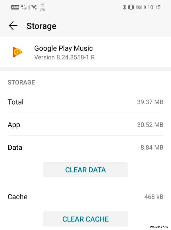 Google Play संगीत के क्रैश होने को ठीक करें