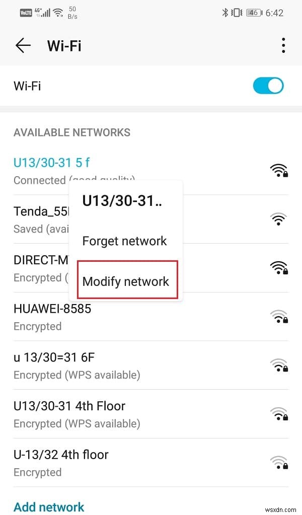 Android पर WiFi प्रमाणीकरण त्रुटि ठीक करें