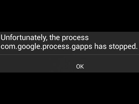 दुर्भाग्य से ठीक करें प्रक्रिया com.google.process.gapps ने त्रुटि रोक दी है