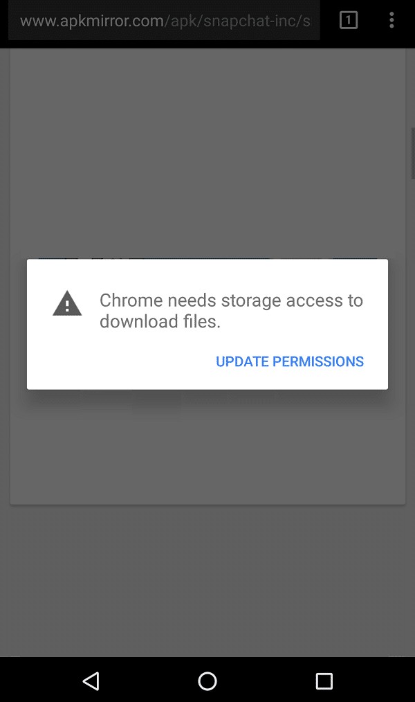 Chrome को Android पर संग्रहण एक्सेस त्रुटि की आवश्यकता को ठीक करें