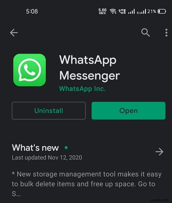 WhatsApp को ठीक करें आपके फोन की तारीख गलत है त्रुटि