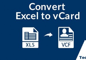 Excel (.xls) फाइल को vCard (.vcf) फाइल में कैसे बदलें?