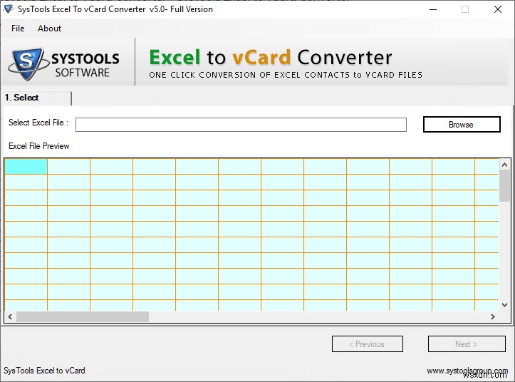 Excel (.xls) फाइल को vCard (.vcf) फाइल में कैसे बदलें?