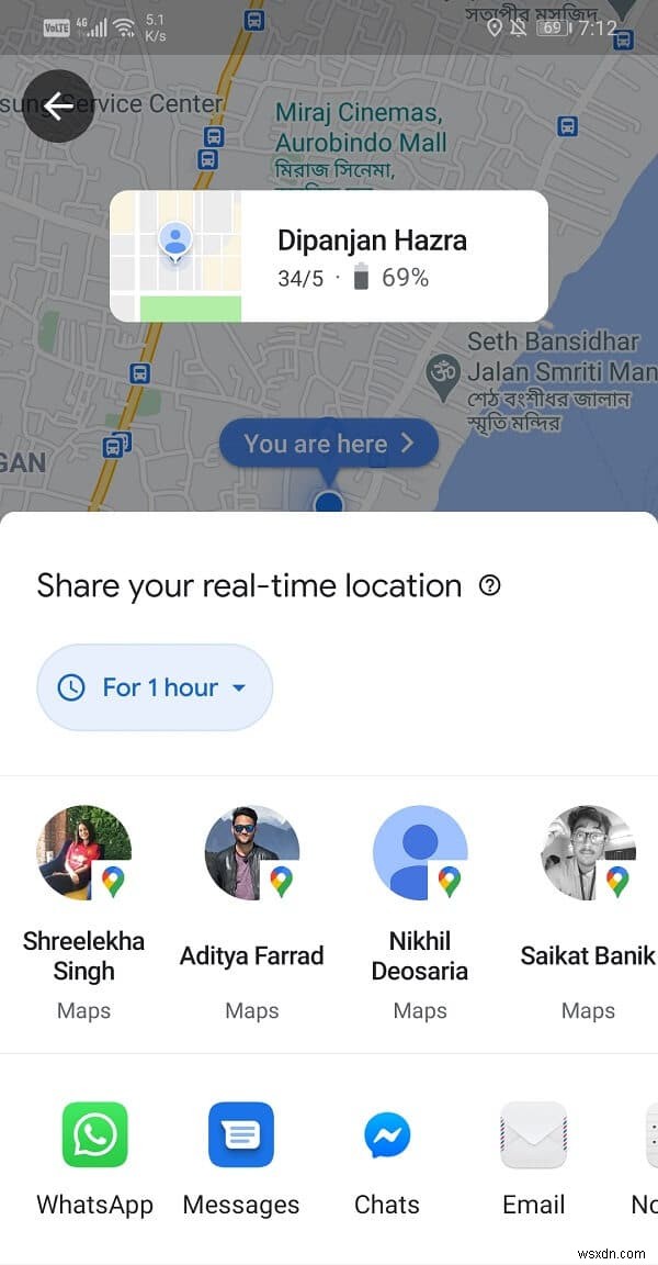 Android पर दोस्तों के साथ अपना स्थान कैसे साझा करें