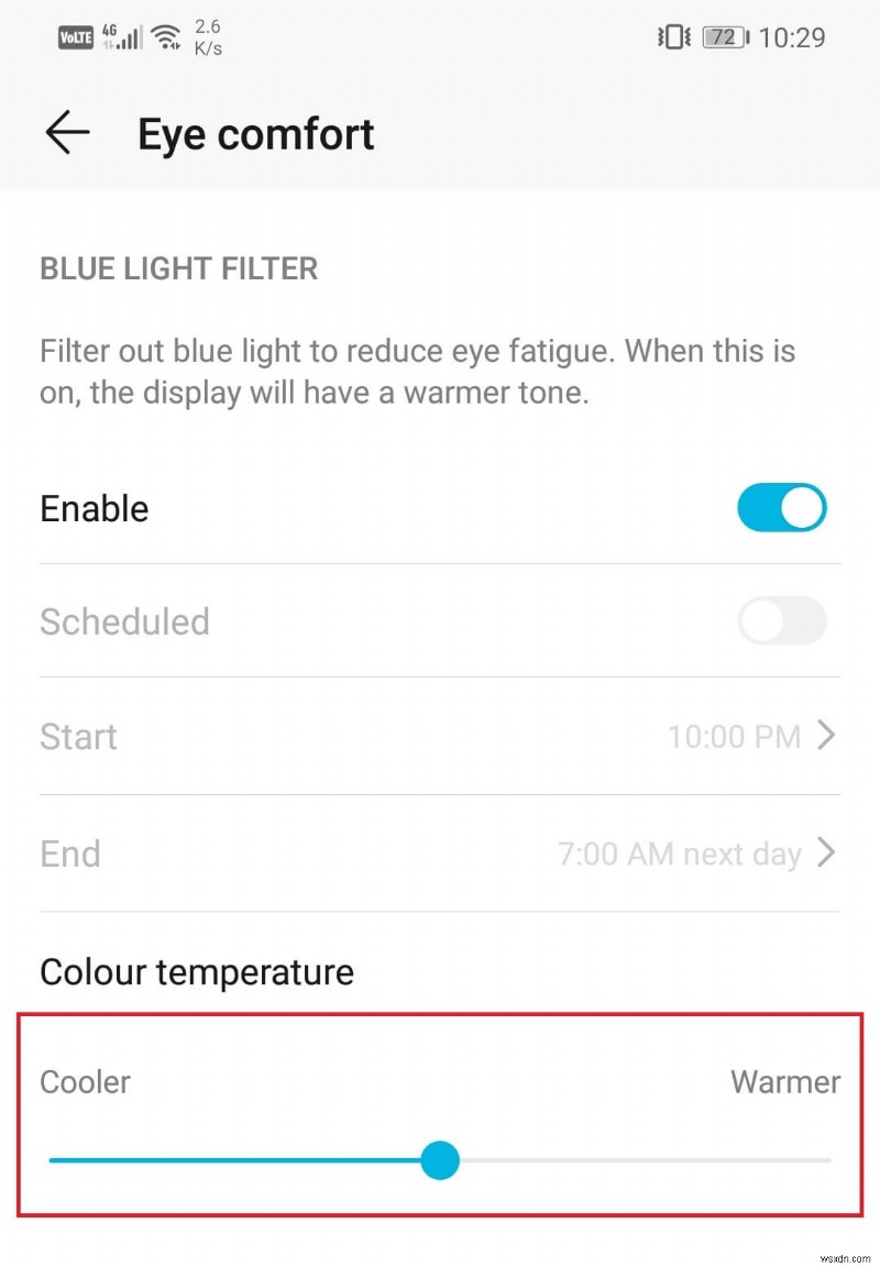Android पर ब्लू लाइट फ़िल्टर कैसे सक्रिय करें