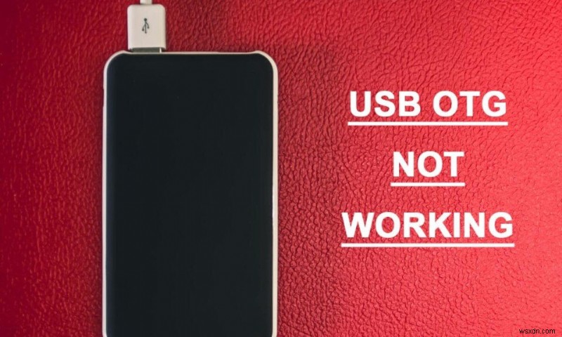 Android उपकरणों पर काम नहीं कर रहे USB OTG को ठीक करें 