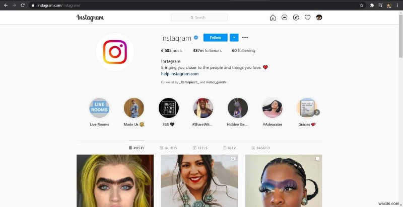 पूर्ण आकार की Instagram फ़ोटो कैसे देखें