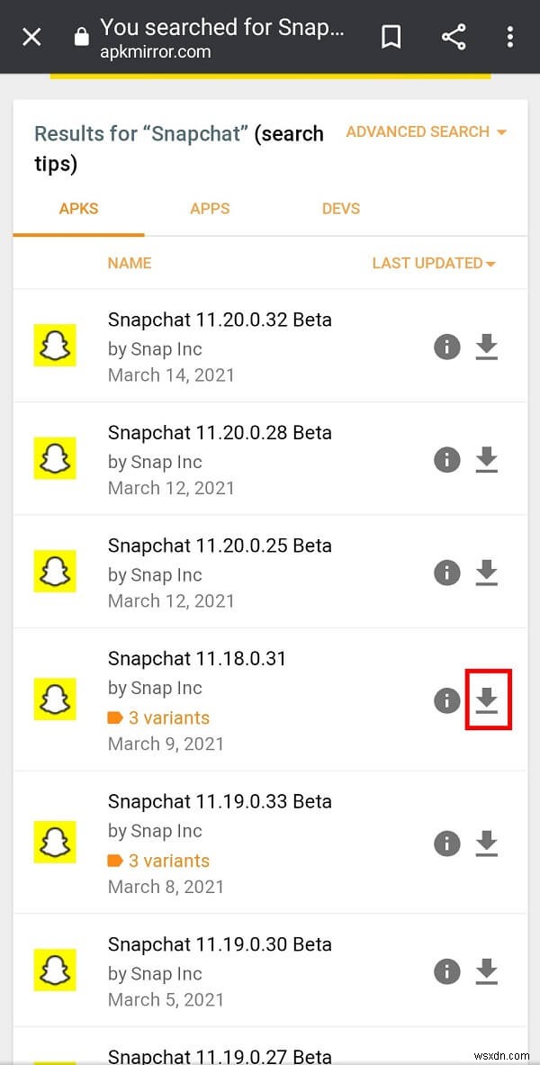 Android पर Snapchat अपडेट से कैसे छुटकारा पाएं