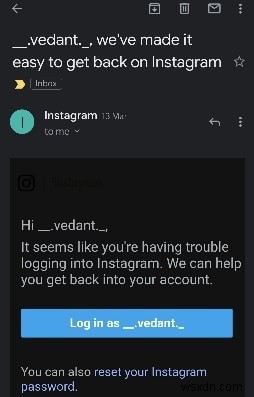 Instagram संदिग्ध लॉगिन प्रयास को ठीक करें