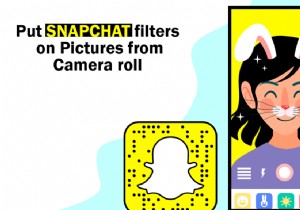 स्नैपचैट फिल्टर को कैमरा रोल से तस्वीरों पर कैसे लगाएं